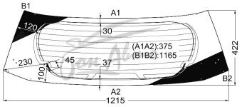 Стекло заднее с обогревом SCION IQ 2011-2015 (NGJ1O,KGJ10) 
Бренд: ZDG