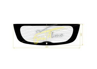 Стекло заднее с обогревом HYUNDAI VERNA 2010-2017 (RB-5d h/b) 1 отверстие 
Бренд: BENSON