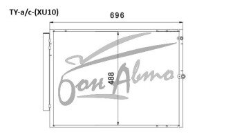 Радиатор кондиционера LEXUS RX 1997-2003 (XU10) 
Бренд: TONGSHI AL16