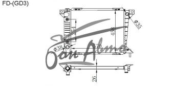 Радиатор FORD COUGAR 1998-2002 () 
Бренд: TONGSHI PL26AT