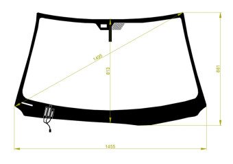 Стекло лобовое LEXUS GS 2005-2011 (GRS190-LHD) обогрев щеток, место под датчик дождя, 
Бренд: BENSON