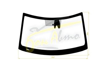 Стекло лобовое KIA SOUL 2019- (SK3-LHD) место под 1 камеру 
Бренд: КМК с синей полосой