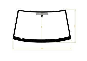 Стекло лобовое VOLKSWAGEN CARAVELLE 2003-2015 (7HM-дд круглый) место под датчик дождя 
Бренд: BENSON с синей полосой