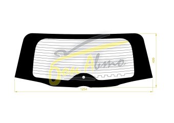 Стекло заднее с обогревом HONDA CR-V 2011-2016 (RM4-2015) 1 отверстие 
Бренд: BENSON Тонированное