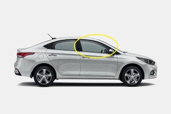 Стекло боковое HYUNDAI ACCENT 2017- (HC-4d sed) FD/RH 
Бренд: BENSON
