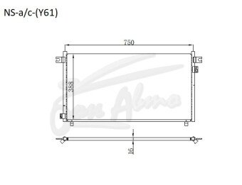 Радиатор кондиционера NISSAN SAFARI 1997-2007 (Y61)
Бренд: TONGSHI AL16