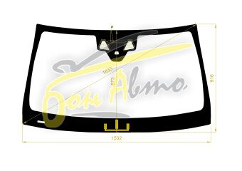 Стекло лобовое MERCEDES GLE COUPE 2015- (C292-LHD) обогрев щеток, место под 2 камеры с обогревом, место под датчик дождя, 
Бренд: КМК