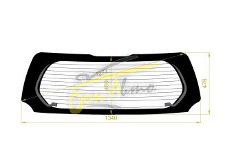 Стекло заднее с обогревом TOYOTA SPADE 2012- (NCP141) 
Бренд: ZDG