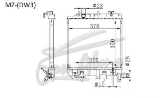 Радиатор FORD FESTIVA 1996-2002 (DW3) (B3) 
Бренд: TONGSHI PL26AT