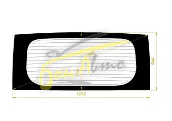 Стекло заднее с обогревом DAIHATSU TANTO 2013-2019 (LA600) 
Бренд: BENSON Тонированное