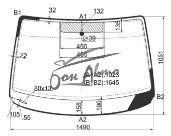 Стекло лобовое VOLKSWAGEN CADDY 2003-2015 (2KJ) 
Бренд: BENSON