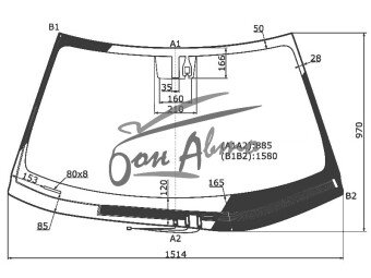 Стекло лобовое LEXUS ES 2012-2018 (GSV60-LHD) обогрев щеток, место под датчик дождя, 
Бренд: BENSON
