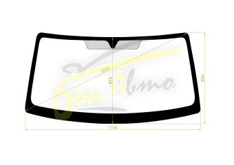 Стекло лобовое NISSAN INTERSTAR 2002-2010 (T35) 
Бренд: BSG с зеленой полосой