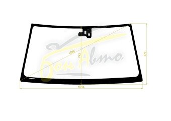 Стекло лобовое TOYOTA LAND CRUISER 1997-2007 (FJ100-LHD) место под 1 камеру, место под датчик дождя, 
Бренд: BENSON с зеленой полосой