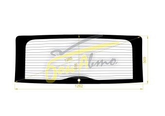 Стекло заднее с обогревом BMW X3 2004-2010 (E83) 1 отверстие 
Бренд: BSG