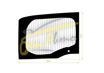 Стекло заднее с обогревом HONDA STEPWGN 2015-2022 (RP1-L) 1 отверстие 
Бренд: BENSON Тонированное