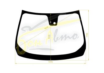 Стекло лобовое NISSAN MURANO 2008-2014 (TZ51-LHD-2011) место под датчик дождя (второй вид) 
Бренд: BENSON с синей полосой