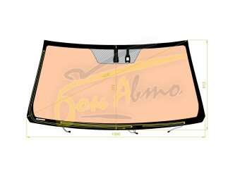Стекло лобовое TOYOTA LAND CRUISER 2007-2021 (J200-LHD-2015) полный обогрев, обогрев щеток, место под датчик дождя, молдинг, фурнитура, атермальное, 
Бренд: BENSON с синей полосой