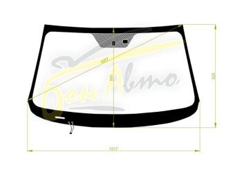 Стекло лобовое KIA SORENTO 2009-2014 (XM-LHD) обогрев щеток, место под датчик дождя, 
Бренд: BENSON