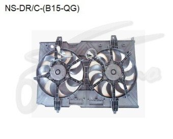 Диффузор радиатора NISSAN AD 1999-2006 (Y11) (QG13-18)