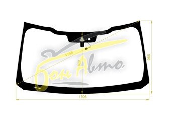 Стекло лобовое FORD F-SERIES 2020- (F150-1706*965) место под 1 камеру с обогревом, место под датчик дождя, 
Бренд: BENSON