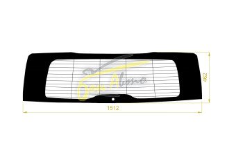 Стекло заднее с обогревом MERCEDES GLS-CLASS 2016-2019 (W166) 1 отверстие антенна, 
Бренд: FYG Тонированное