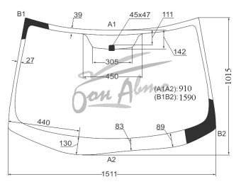 Стекло лобовое MITSUBISHI OUTLANDER 2006-2012 (CW-RHD) 
Бренд: BSG