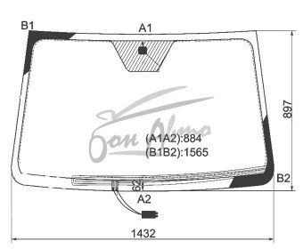 Стекло лобовое SSANGYONG ACTYON 2005-2011 (LHD) обогрев щеток 
Бренд: BSG