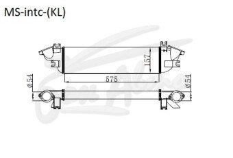 Радиатор интеркулер MITSUBISHI L200 2015- (KK,KL) (4N15) 
Бренд: TONGSHI PL50