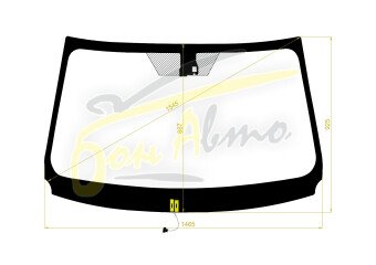 Стекло лобовое TOYOTA RAV 4 2013-2018 (ASA40-LHD) обогрев щеток, место под датчик дождя, 
Бренд: BENSON с зеленой полосой