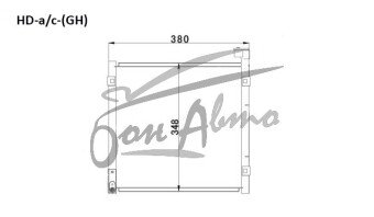 Радиатор кондиционера HONDA CIVIC 1995-2000 (EK2-4) 
Бренд: TONGSHI AL16