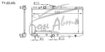 Радиатор TOYOTA TERCEL 1990-1994 (EL41) (4E,5E) 
Бренд: TONGSHI PL16AT