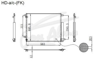 Радиатор кондиционера HONDA CIVIC 2016-2021 (FC1)(4d sed) 
Бренд: TONGSHI AL12
