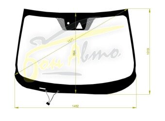 Стекло лобовое HONDA CR-V 2017-2023 (RW1-LHD-EUR) обогрев щеток, место под 1 камеру, место под датчик дождя, 
Бренд: BENSON