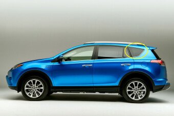 Стекло боковое TOYOTA RAV 4 2013-2018 ACA40 SW/LH/X молдинг, фурнитура, 
Бренд: BENSON Тонированное