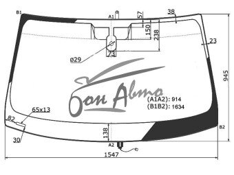 Стекло лобовое VOLKSWAGEN TOUAREG 2010-2018 (7P5) полный обогрев, место под датчик дождя, 
Бренд: КМК