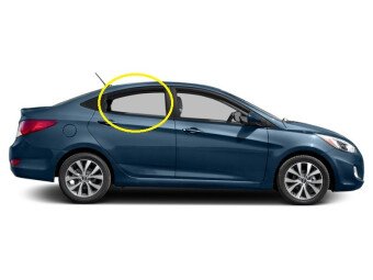 Стекло боковое HYUNDAI ACCENT 2010-2017 RB-4d sed 2 отверстия RD/RH 
Бренд: BENSON