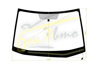 Стекло лобовое SUBARU TRIBECA 2005-2014 (WXF-LHD) обогрев щеток 
Бренд: BENSON с синей полосой