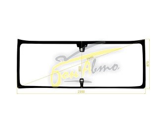 Стекло лобовое VOLVO FH-SERIES 2013- (FH12-2353*860*) место под 1 камеру, место под датчик дождя, 
Бренд: КМК