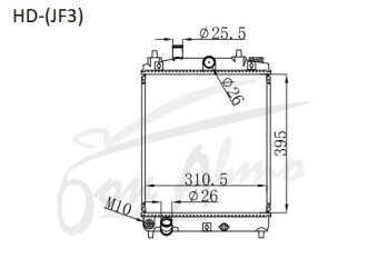 Радиатор HONDA N-BOX 2017- (JF3-4) (S07B) 
Бренд: TONGSHI PL16MT