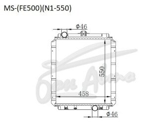 Радиатор MITSUBISHI CANTER 1993-2002 (FE500,FE600)(N1-550) (4M,4D) 
Бренд: TONGSHI PL36MT