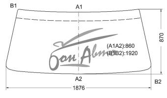 Стекло лобовое HINO RANGER 1994-2002 (Y740) 1880*870*1925 
Бренд: BSG