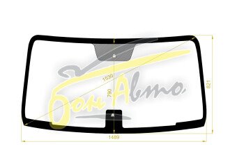 Стекло лобовое KIA BONGO III 2004- (PU-2020-) место под 1 камеру 
Бренд: BENSON с синей полосой