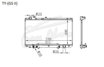 Радиатор LEXUS GS 1997-2004 (JZS160) (2JZ) 
Бренд: TONGSHI PL16AT