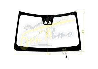 Стекло лобовое DAIHATSU ROCKY 2019- (A200-RHD) обогрев щеток, место под 2 камеры, 
Бренд: КМК