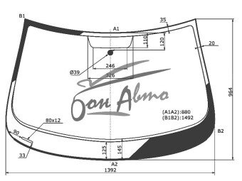 Стекло лобовое SKODA RAPID 2012-2020 (NH3) 
Бренд: КДМ с синей полосой