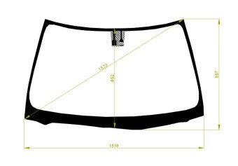 Стекло лобовое LEXUS ES 2001-2006 (MCV30-LHD) место под датчик дождя 
Бренд: BENSON с зеленой полосой