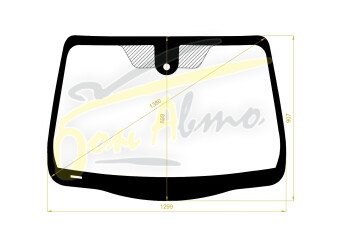 Стекло лобовое RENAULT PULSE 2012- (K13-RHD) место под датчик дождя 
Бренд: ZDG с синей полосой