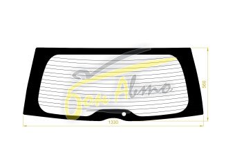 Стекло заднее с обогревом MITSUBISHI GRANDIS 2003-2009 (NA4W) 1 отверстие 
Бренд: BENSON