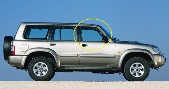 Стекло боковое NISSAN PATROL 1997-2007 (Y61) 5d FD/RH 
Бренд: BSG